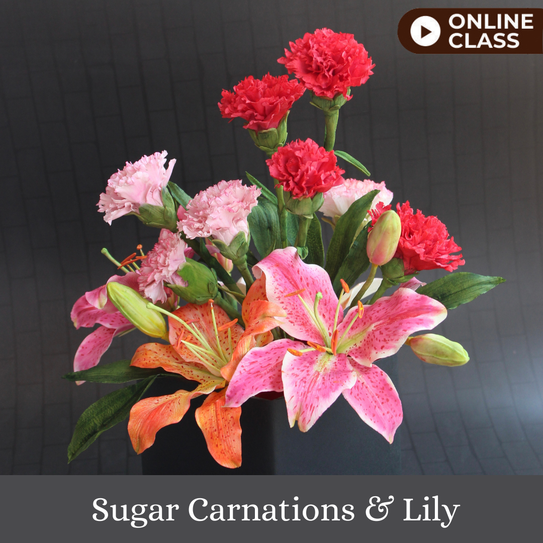 Sugar Carnation & Lily → Carnations Template The Dream Cakes